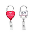 JUMBO Heart Carabiner Badge Reel - DOME